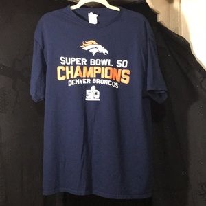 Denvers Broncos Super Bowl 50 T-shirt Sz XL ~EC~